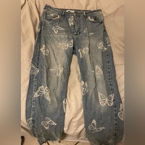 Butterfly Denim pants